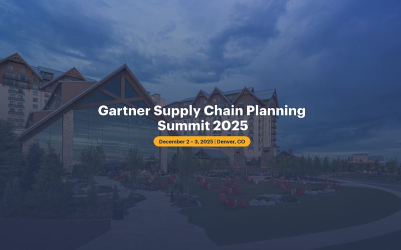 Gartner Supply Chain Planning Summit 