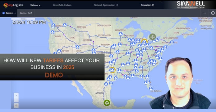 How Tariffs will affect your business - Demo using AnyLogistix Simulation