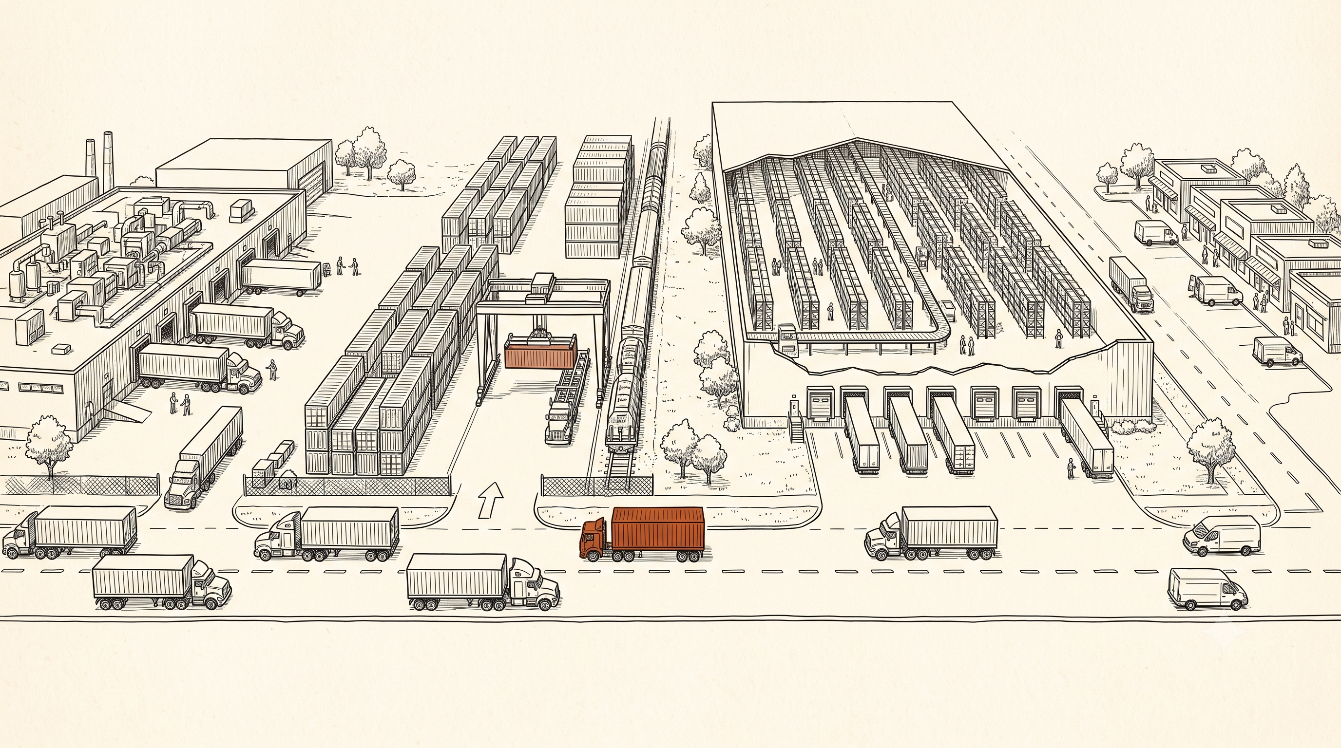 Supply chain network simulation